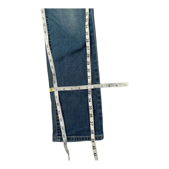 Old Navy SKINNY AJUSTE Women’s Blue Mid Rise Jeans Size 16R - Picture 10 of 11